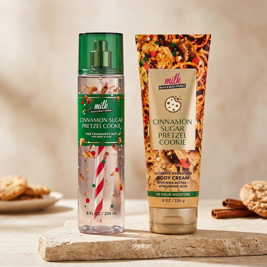 Set Bath & Body Works  Cinnamon Sugar Pretzel Cookie